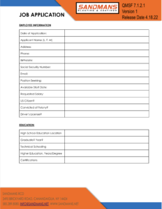 Download Job Application PDF